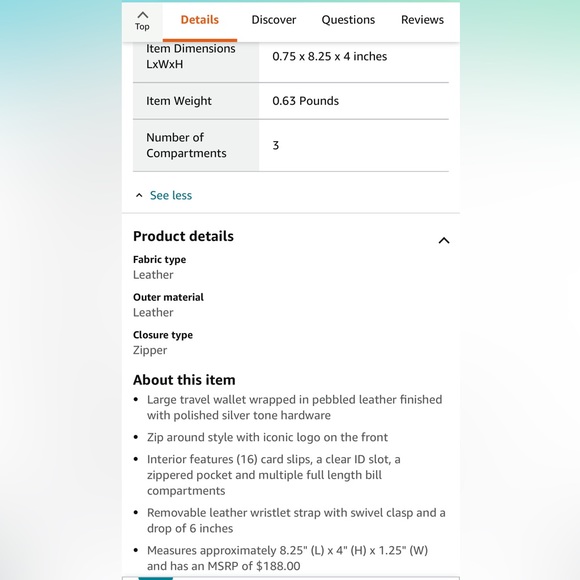 Michael Kors Large Center Zip Tote & Jet Set Travel Continental Wristlet in Grey - Picture 12 of 16